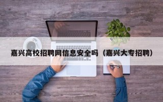 嘉兴高校招聘网信息安全吗（嘉兴大专招聘）