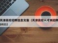 天津高校招聘信息文案（天津高校人才网招聘2021）