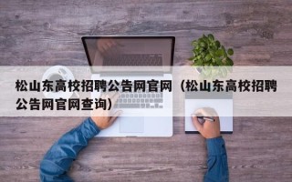 松山东高校招聘公告网官网（松山东高校招聘公告网官网查询）