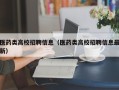 医药类高校招聘信息（医药类高校招聘信息最新）
