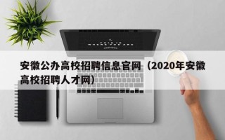 安徽公办高校招聘信息官网（2020年安徽高校招聘人才网）