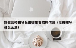 想做高校辅导员去哪里看招聘信息（高校辅导员怎么进）