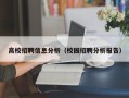高校招聘信息分析（校园招聘分析报告）
