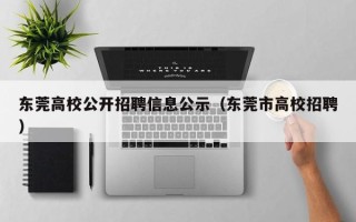 东莞高校公开招聘信息公示（东莞市高校招聘）