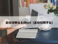 高校招聘信息网hot（高校招聘平台）