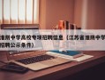 淮阴中学高校专项招聘信息（江苏省淮阴中学招聘公示条件）