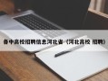 各中高校招聘信息河北省（河北高校 招聘）