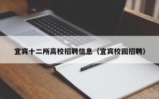 宜宾十二所高校招聘信息（宜宾校园招聘）