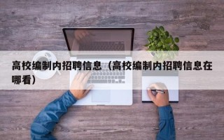 高校编制内招聘信息（高校编制内招聘信息在哪看）