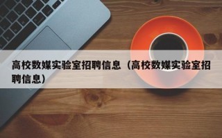 高校数媒实验室招聘信息（高校数媒实验室招聘信息）