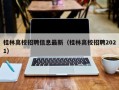 桂林高校招聘信息最新（桂林高校招聘2021）