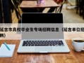 延吉市高校毕业生专场招聘信息（延吉单位招聘）