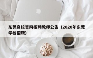 东莞高校官网招聘教师公告（2020年东莞学校招聘）
