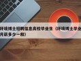 环境博士招聘信息高校毕业生（环境博士毕业月薪多少一般）