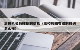 高校机关教辅招聘信息（高校教辅有编制待遇怎么样）
