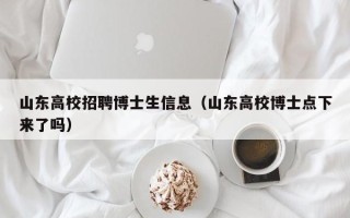 山东高校招聘博士生信息（山东高校博士点下来了吗）