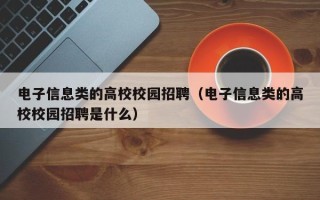 电子信息类的高校校园招聘（电子信息类的高校校园招聘是什么）